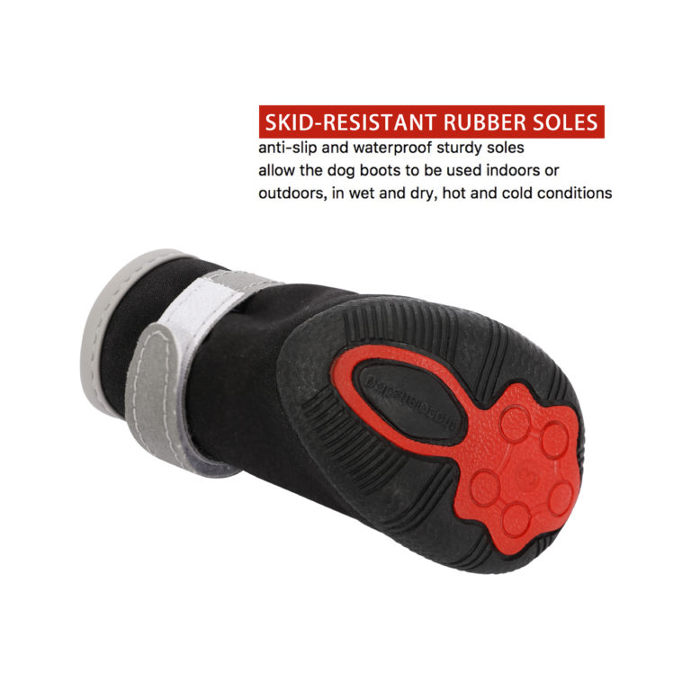 QUMY Small Dog Boots Waterproof Rain Winter Snow Shoes for Puppy Dog