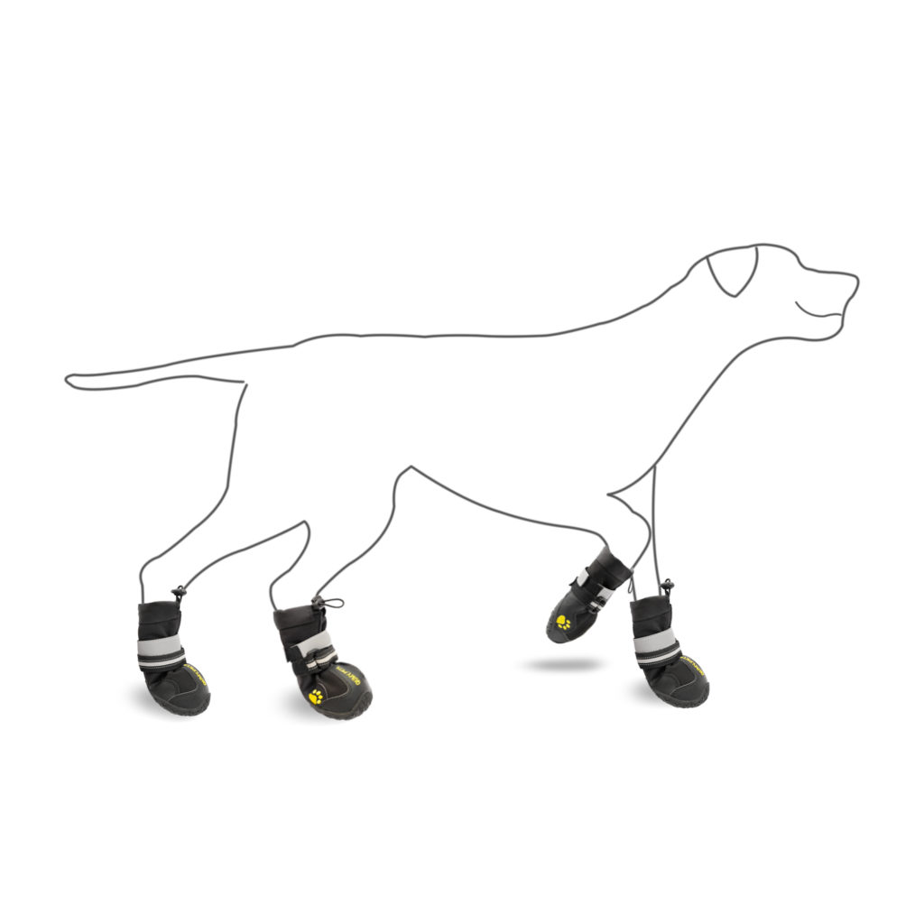 QUMY Dog Boots Waterproof Shoes for Large Dogs with Reflective Velcro