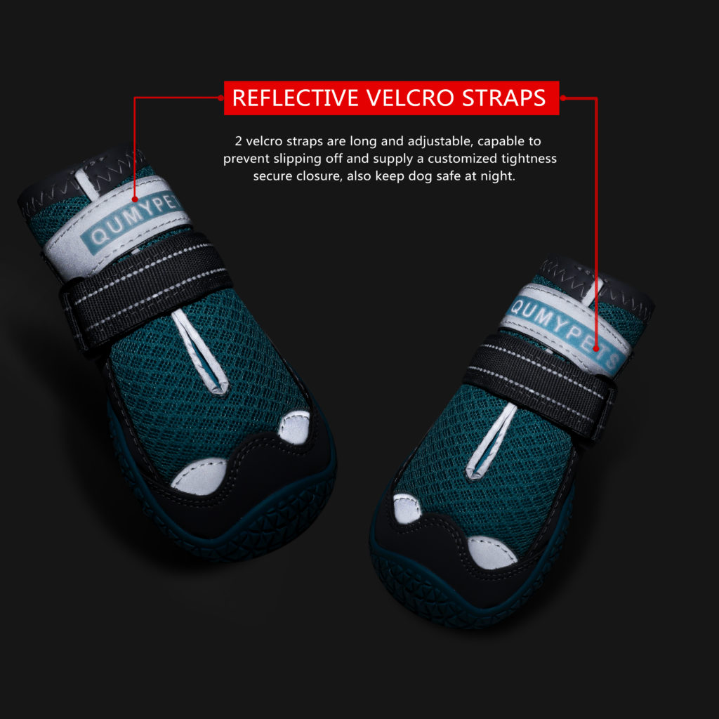 QUMY Dog Shoes for Hot Pavement Boots for Dogs Summer Booties Heat